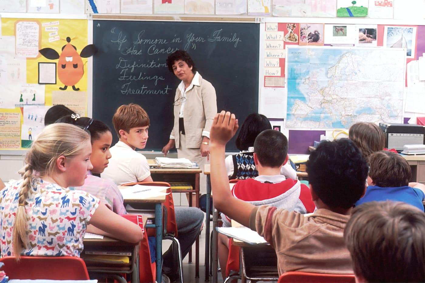 A classroom session in progress